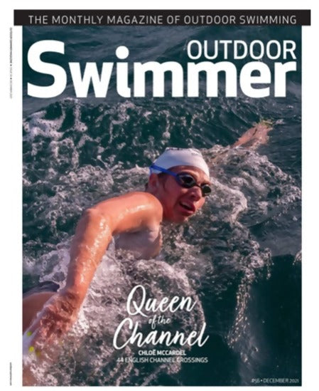 Featured in December’s ‘Outdoor Swimmer’ magazine, this is the cover page